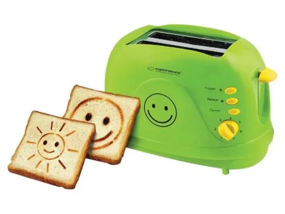 Esperanza SMILEY - Brödrost - 2 skiva - 2 Kortplatser