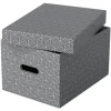 Esselte Home - Förvaringsbox - medium - grå (paket om 3)