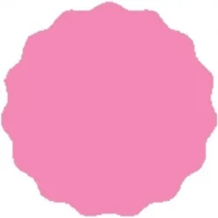 Etikett 5,5 cm klistermärken för marmelad 48 st. rosa matt