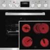 Exquisit EHE 157-2 URBZ-Set, Keramisk, 4 zone(s), Glass-keramisk, Svart, Röra, 59,2 cm