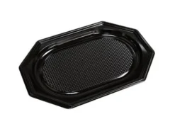 Fad 25x35 cm Lille Plast PET Sort Låg på 73701,10 ps x 10 stk/krt