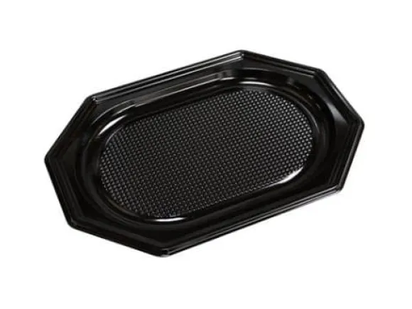 Fad 25x35 cm Lille Plast PET Sort Låg på 73701,10 ps x 10 stk/krt