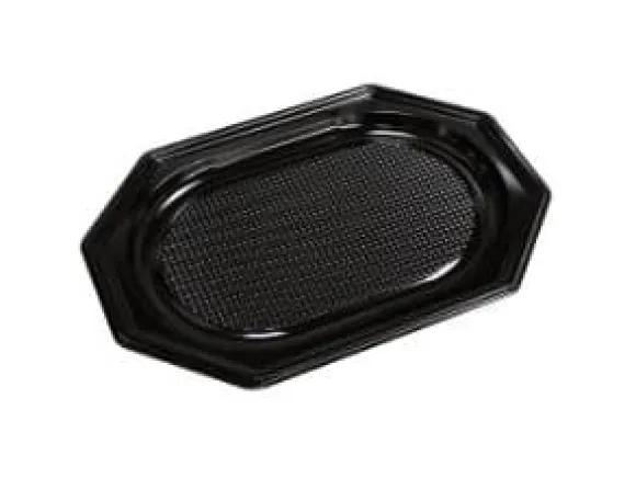 Fad 25x35 cm Lille Plast PET Sort Låg på 73701,10 ps x 10 stk/krt