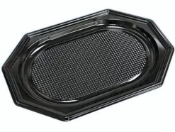 Fad 25x35 cm Lille Plast PET Sort Låg på 73701,10 ps x 10 stk/krt