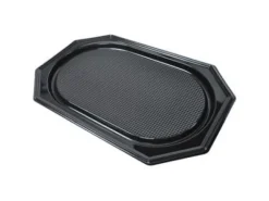 Fad 36x54 cm Stor Plast PET Sort Låg på 73705,10 stk/ps - (10 stk.)