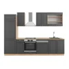 Fame-Line kök, 300 cm, PT Ek, Country Antracit/Golden Oak, Vicco