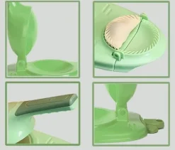Famini manuell dumplingmaskin 2 i 1 plastset med 2