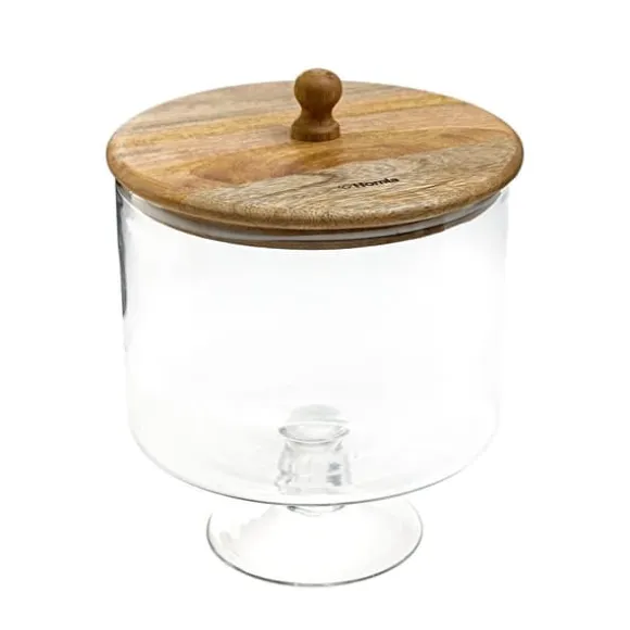 Fat | TRÄKOLONI | glas på bas L | 24x18 cm | 886749