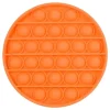 Figet Toy Silikonform Chokladform Pop it Rund, Figet Toy Orange