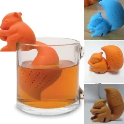 Filter Diffuser Te Infuser Ekorrsil Örtpåsar Kryddkopp Blå