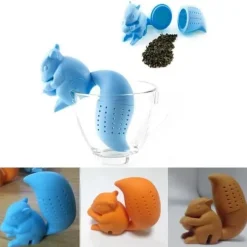 Filter Diffuser Te Infuser Ekorrsil Örtpåsar Kryddkopp Blå