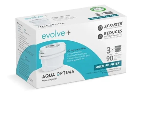 Filter för Kolfilterkanna - Aqua Optima - EPS319 - 3 Enheter - Plast - Vit