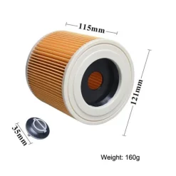 Filterpatron för Karcher A2004 A2204 - 2-pack