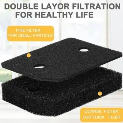 Filter till 9164761 torktumlare värmepumpstorktumlare, 4 st svampfilter för torktumlare 208 x 156 x 30 mm, luddfilter skumfilter svampfilter