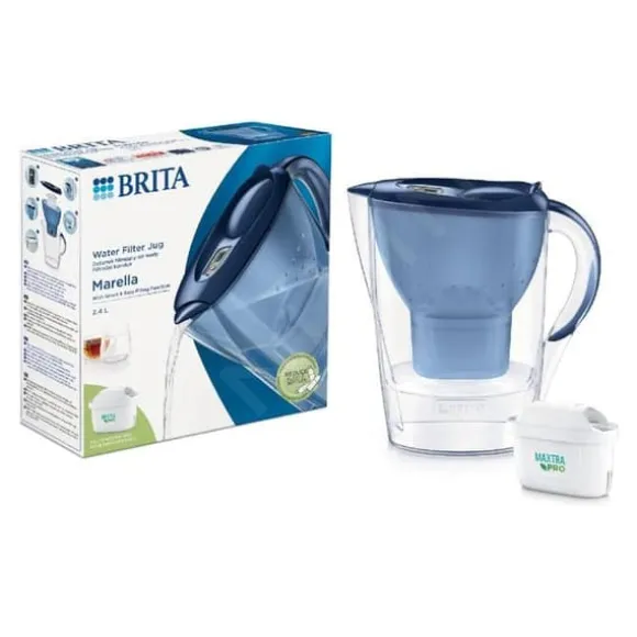 Filtrerkanna - Brita - Marella Cool Memo - 2,4 L - Filter MX PRO - Blå