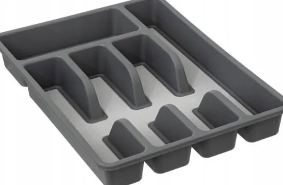 5five Bestickorganisatör för låda, 5 fack, 26,5 x 36,5 x 5 cm