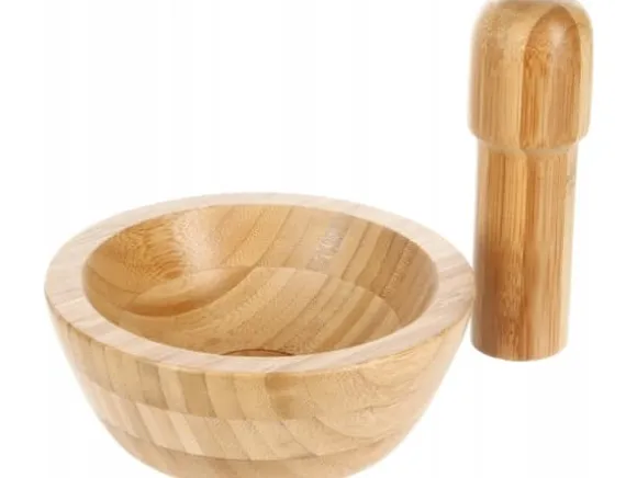 5five Mortel med mortelstöt i bambu, Ø 13 cm