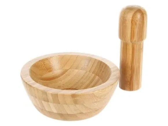 5five Mortel med mortelstöt i bambu, Ø 13 cm