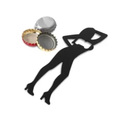 Flasköppnare - Hem - Sexig Kvinna - Metall - Svart - 16 cm x 5,9 cm
