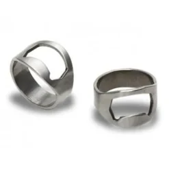 Flasköppnare ring - Metall - Grön - Diameter 22 mm