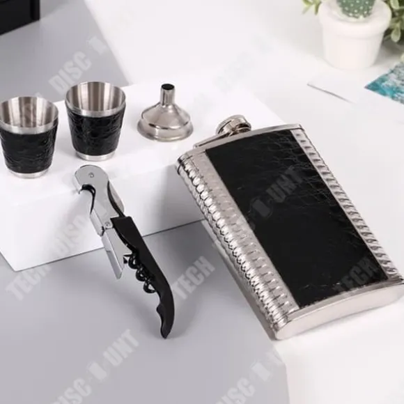 Flask - TD® - Vinkanna - Rostfritt stål - Portabel - Modern och enkel