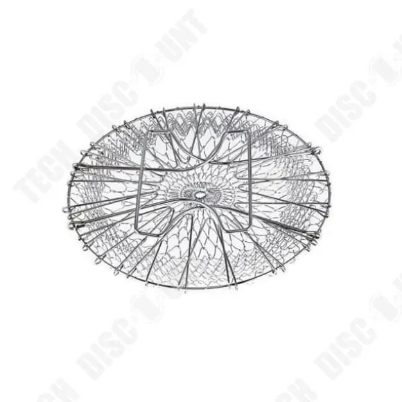 Fällbar Salladskorg - TD® - Rostfritt Stål - Silver - 23,5 cm - 9,5 cm