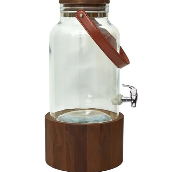 FONTAINE 6L STÖD I TRÄ OCH HANDTAG