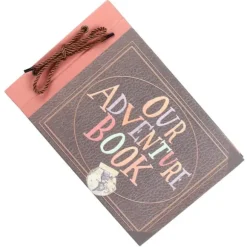 Fotoalbum DIY Vintage Tether Loose Leaf Picture Scrapbook för inspelning av bröllopsresor