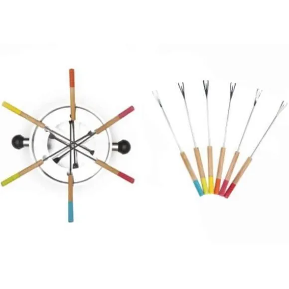 Fourchette PEBBLY NBA039 - Set med 6 gafflar