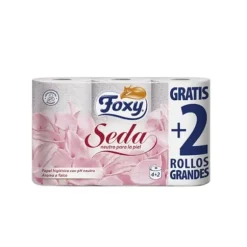 Foxy Silk Toilet Paper 3 Layers 4 + 2 Rolls