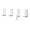 Förtjockade väggkrokar i krämig stil (4-pack)