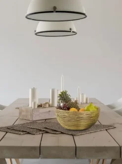 Fruktskål Ø 30 cm h 15 cm Brödkorg trådstruktur