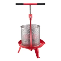 Frukt Vinpress Manuell, Vinframställningspress 3,69 Gal/14L, Rostfritt Stål