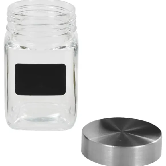 Förvaringsburkar i glas med etiketter 24 st 300 ml