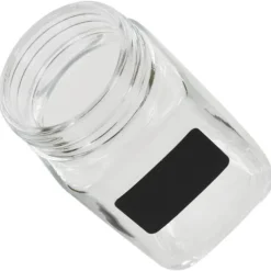 Förvaringsburkar i glas med etiketter 24 st 300 ml
