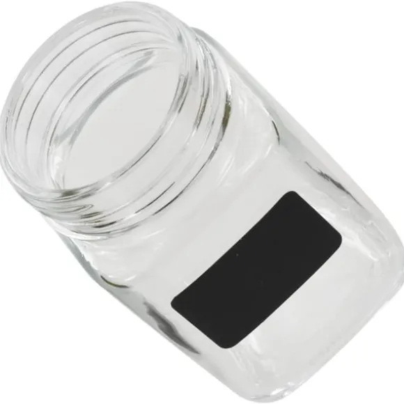 Förvaringsburkar i glas med etiketter 24 st 300 ml