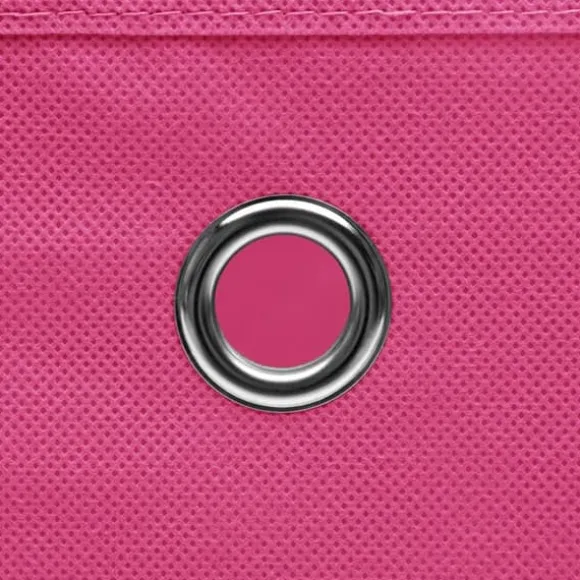 Förvaringslådor - Living Förvaringslådor med lock 4 st rosa 32x32x32 cm tyg
