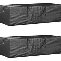 Förvaringsväska för julgran 2-pack - Skydda din julgran | Färg: Svart | Material: Polyeten