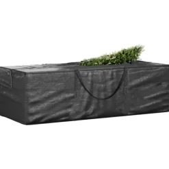 Förvaringsväska för julgran 2 st svart polyeten
