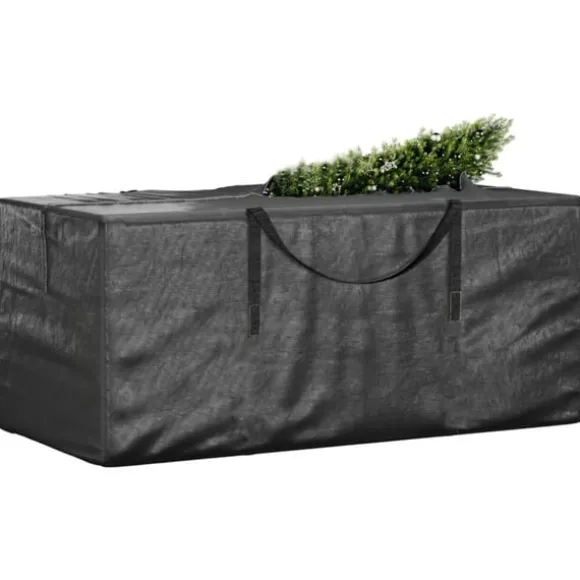 Förvaringsväska för julgran 2 st svart polyeten