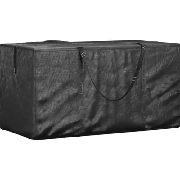 Förvaringsväska för julgran svart 150x75x75 cm polyeten