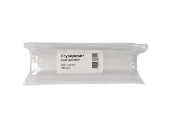 Fryseposer 200x350mm 3l m/skrivefelt 100ps/rul - (10 stk.)