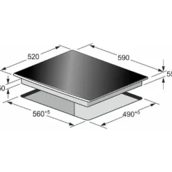 Fyra elektriska inbyggnadsugnar - Kaiser - Empire EH 6355 Em Sil - 67 L - 8 tillagningslägen - Induktion 60 cm
