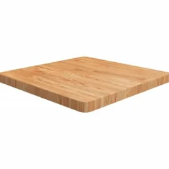 Fyrkantig bordsskiva i behandlad massiv ek | Färg: Ljusbrun | Storlek: 60x60x4 cm