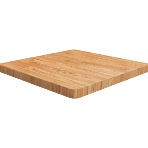 Fyrkantig bordsskiva i behandlad massiv ek | Färg: Ljusbrun | Storlek: 60x60x4 cm