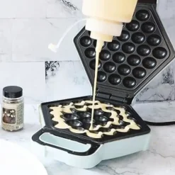Gaufrier - SCRAPCOOKING - Bubbel - Vaffelfabrik - 700W - Ljusgrön