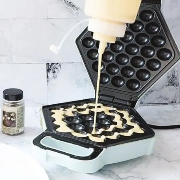 Gaufrier - SCRAPCOOKING - Bubbel - Vaffelfabrik - 700W - Ljusgrön