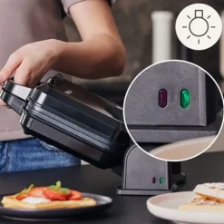 Gaufrier - ZEEGMA - Gofree Chef Pro - 1200 W - Rotativ 180° - Non-stick beläggning
