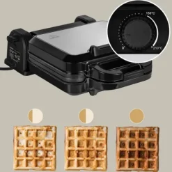 Gaufrier - ZEEGMA - Gofree Chef Pro - 1200 W - Rotativ 180° - Non-stick beläggning