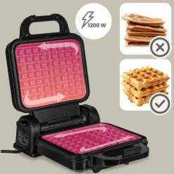 Gaufrier - ZEEGMA - Gofree Chef Pro - 1200 W - Rotativ 180° - Non-stick beläggning